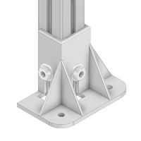 33-45453S-0 MODULAR SOLUTIONS MOUNTING FOOT 2 SIDED FOR 45 X 45 PARTICALLY ENCLOSED